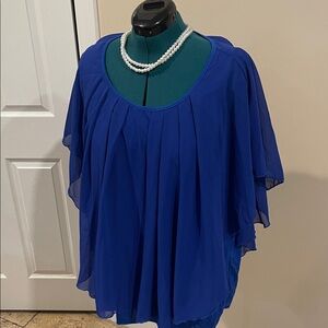 Elegant Blue Women's Top